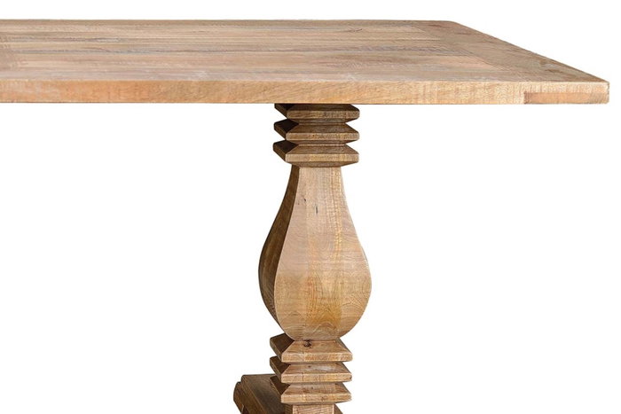 GINER Y COLOMER Mesa de comedor 8 plazas en madera de mango natural 2 metros